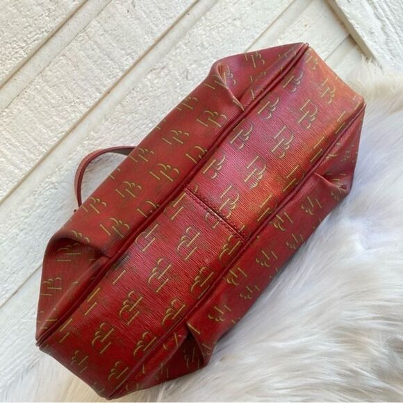 DOONEY & BOURKE Limited Edition 1975 Hobo Red Shoulder Bag Signature - Picture 6 of 11